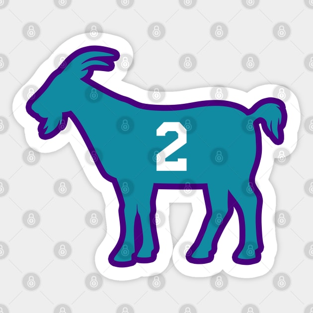 CHA GOAT - 2 - Purple Sticker by KFig21